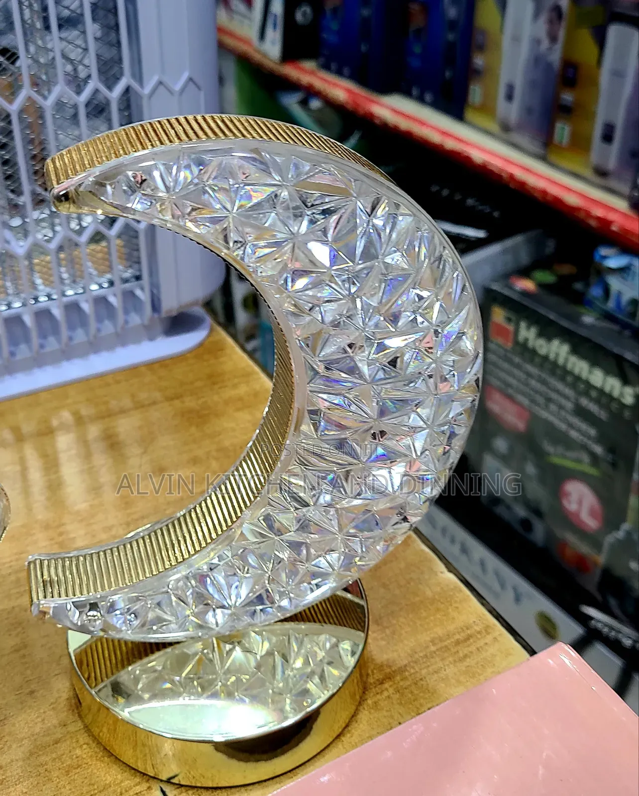 Table Lamp Crystal Moon Star Shape Bedside Night Light