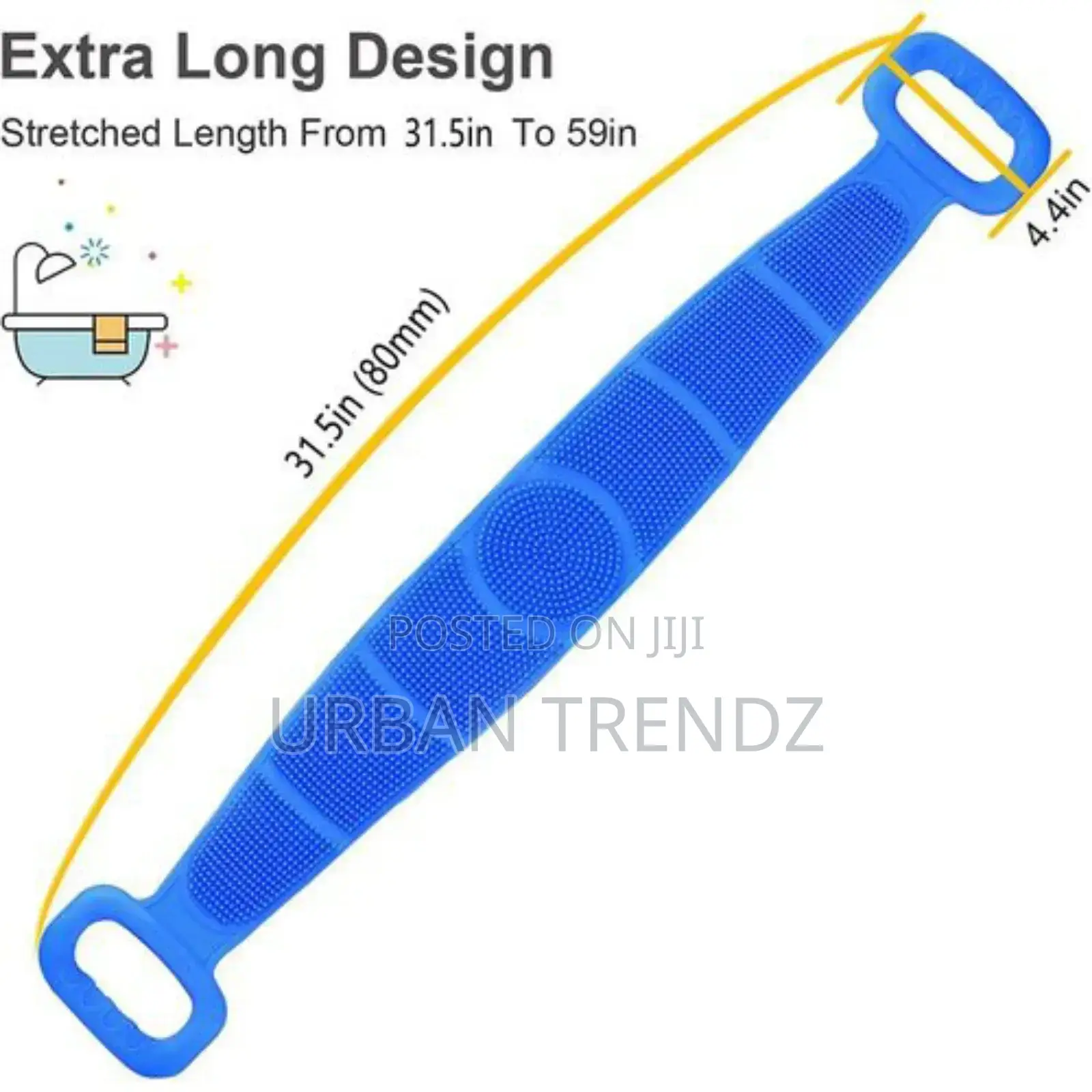 High-Grade Silicone Scrub Towel, Body Bath Brush,