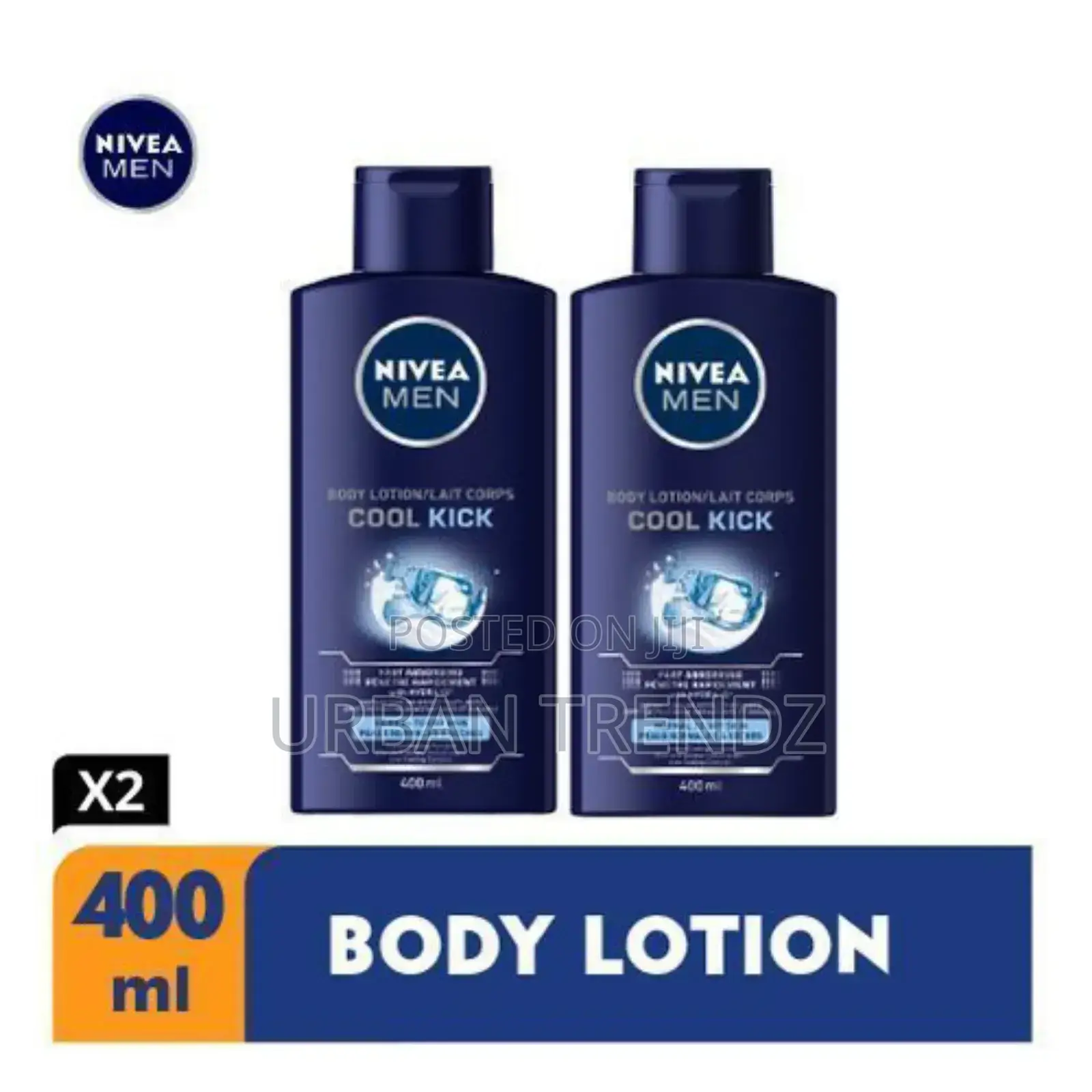 NIVEA Essentials Cool Kick for Men 400ml 2pack