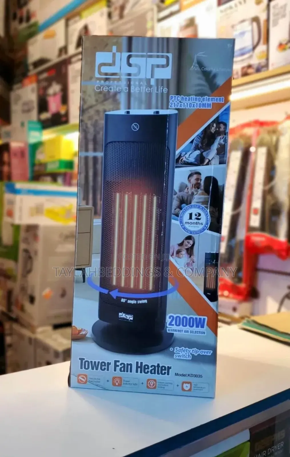 Fan Heater Rotating DSP KD3035