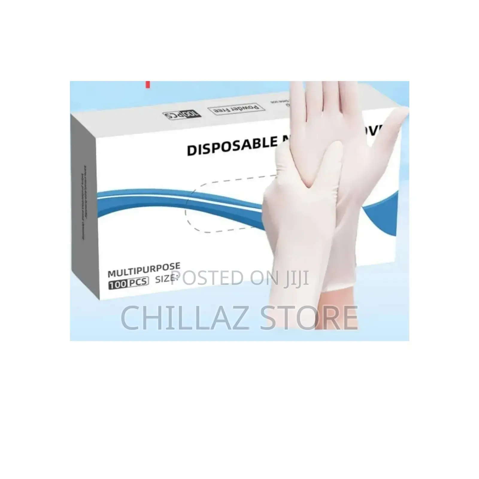 100pcs Nitrile Disposable Gloves.
