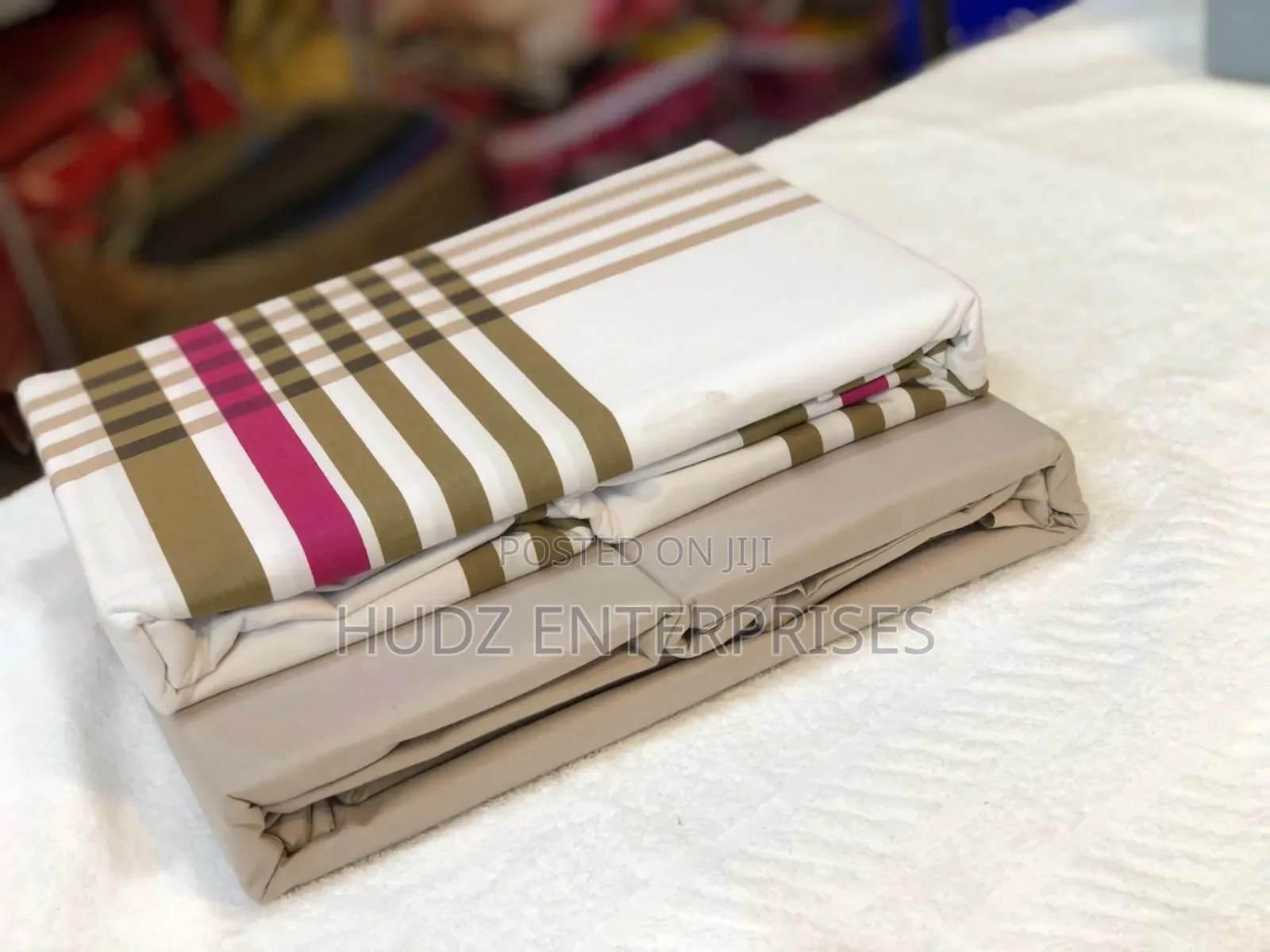 6pcs Bedsheeets 6*6 Cotton Green Strapped