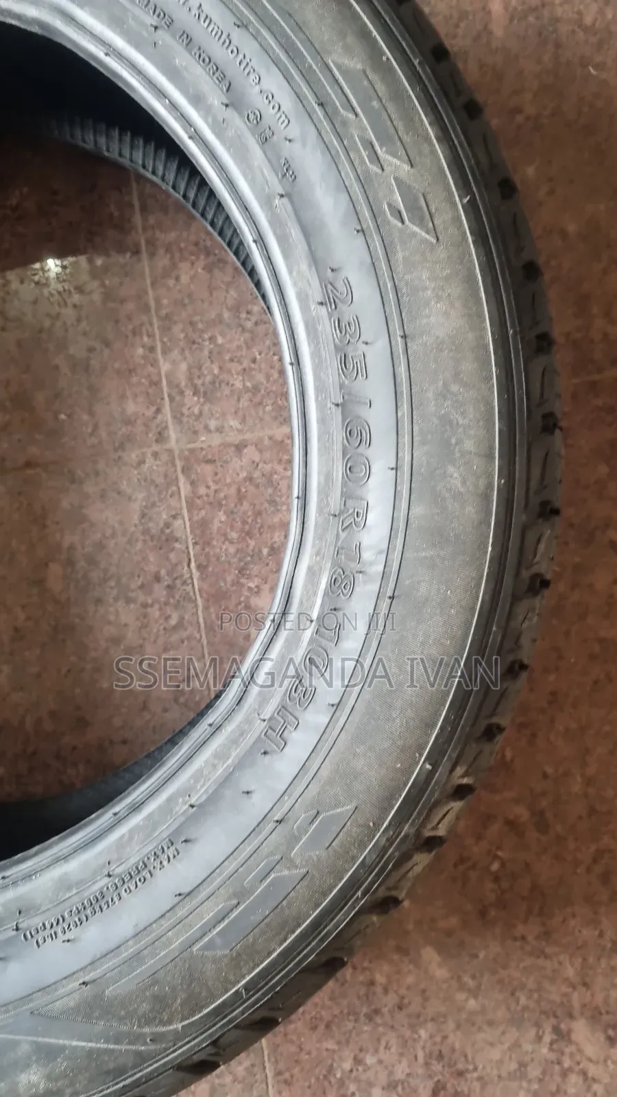 235/60r18 Kumho Made in Korea