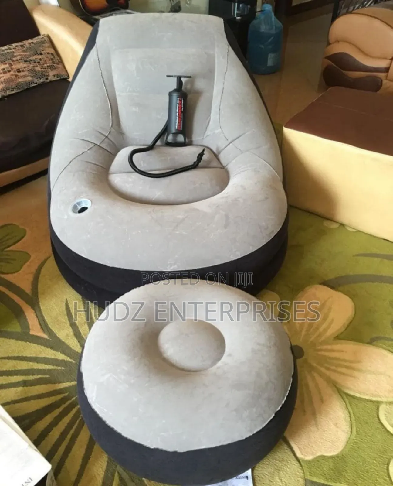 Intex Air Sofa Seaterblack With Its Pamp