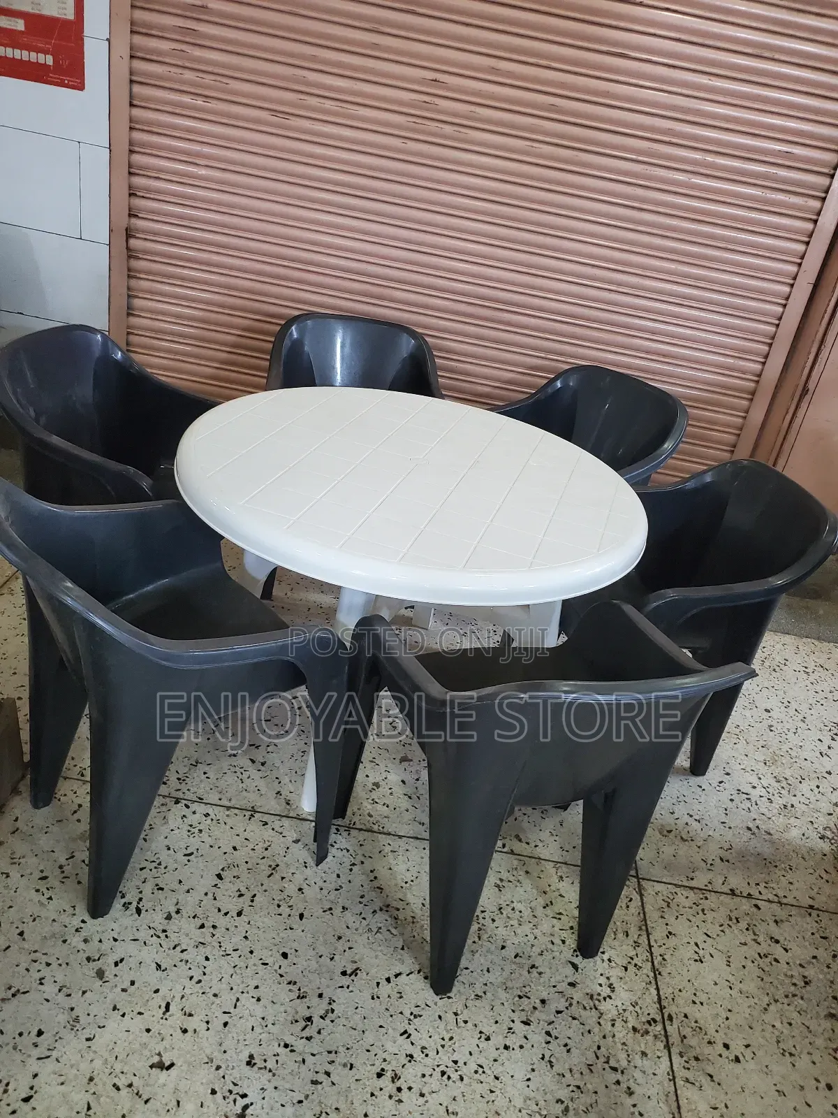 Executive Plastic Table and 6 Chairs Set