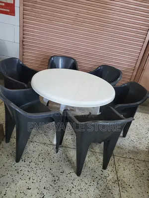 Executive Plastic Table and 6 Chairs Set