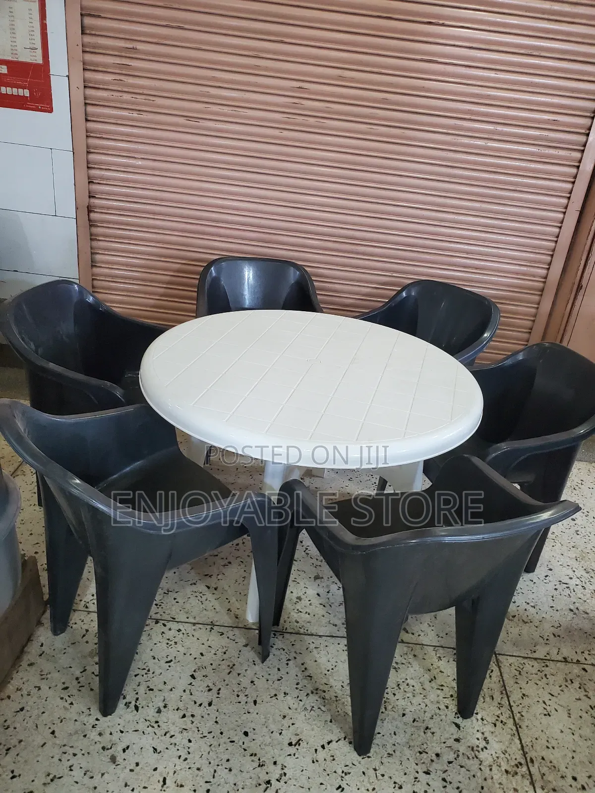 Executive Plastic Table and 6 Chairs Set