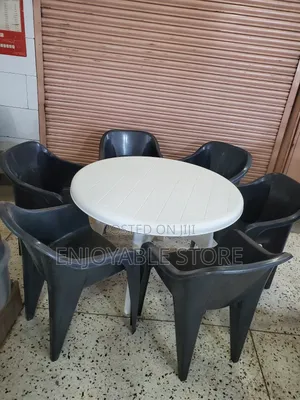 Executive Plastic Table and 6 Chairs Set