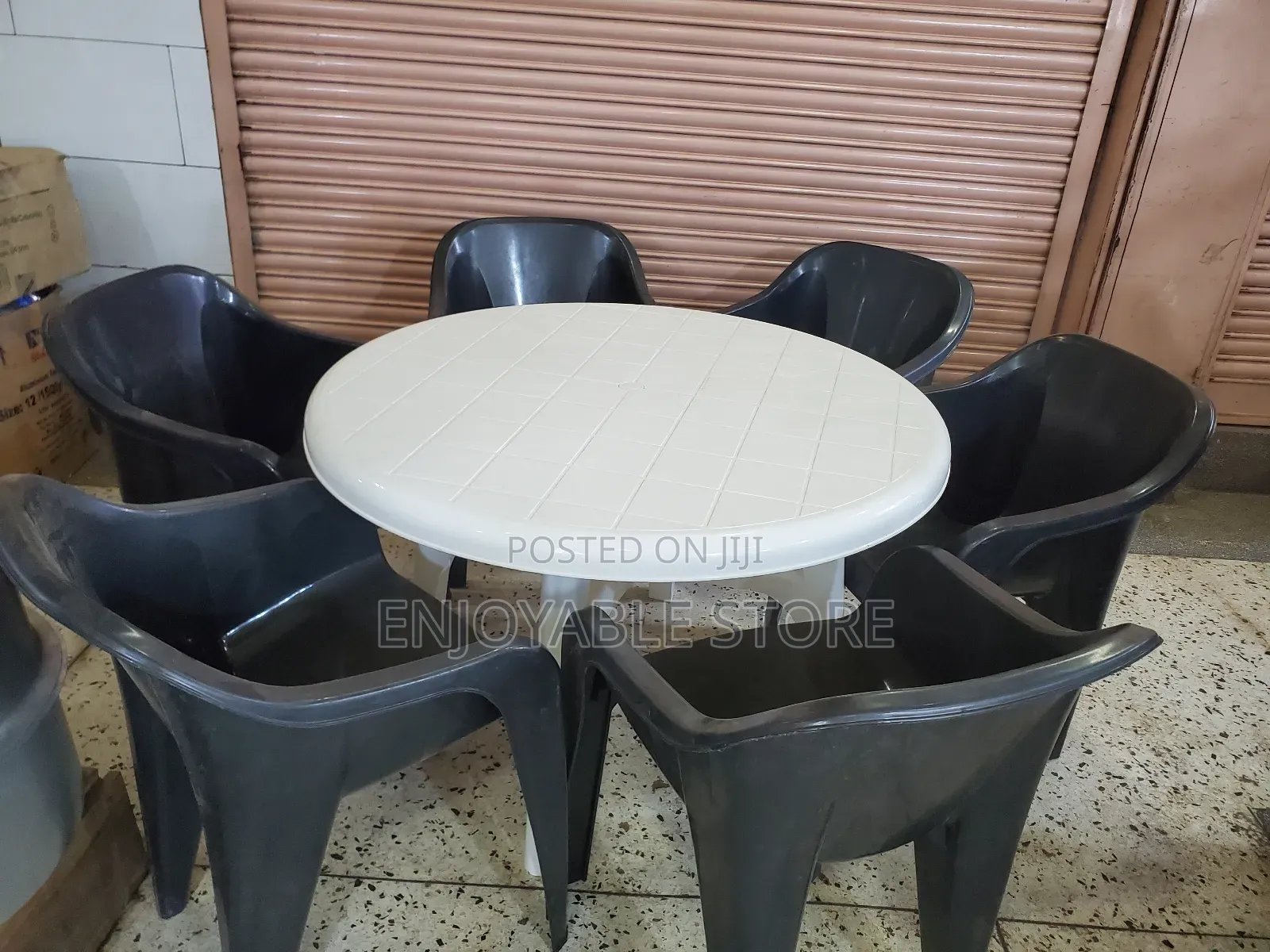 Executive Plastic Table and 6 Chairs Set