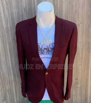 Maroon Blazer Coat High Class