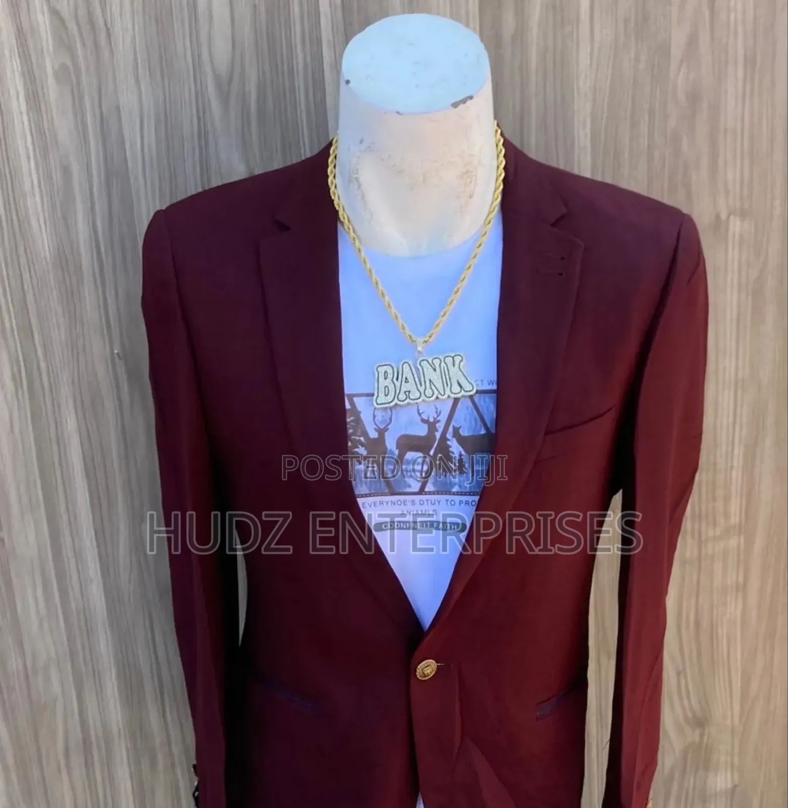 Maroon Blazer Coat High Class