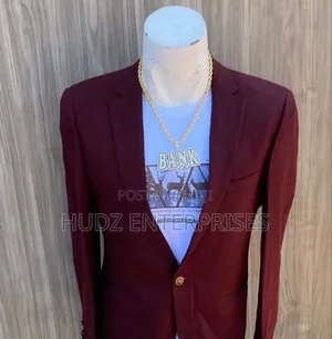 Maroon Blazer Coat High Class