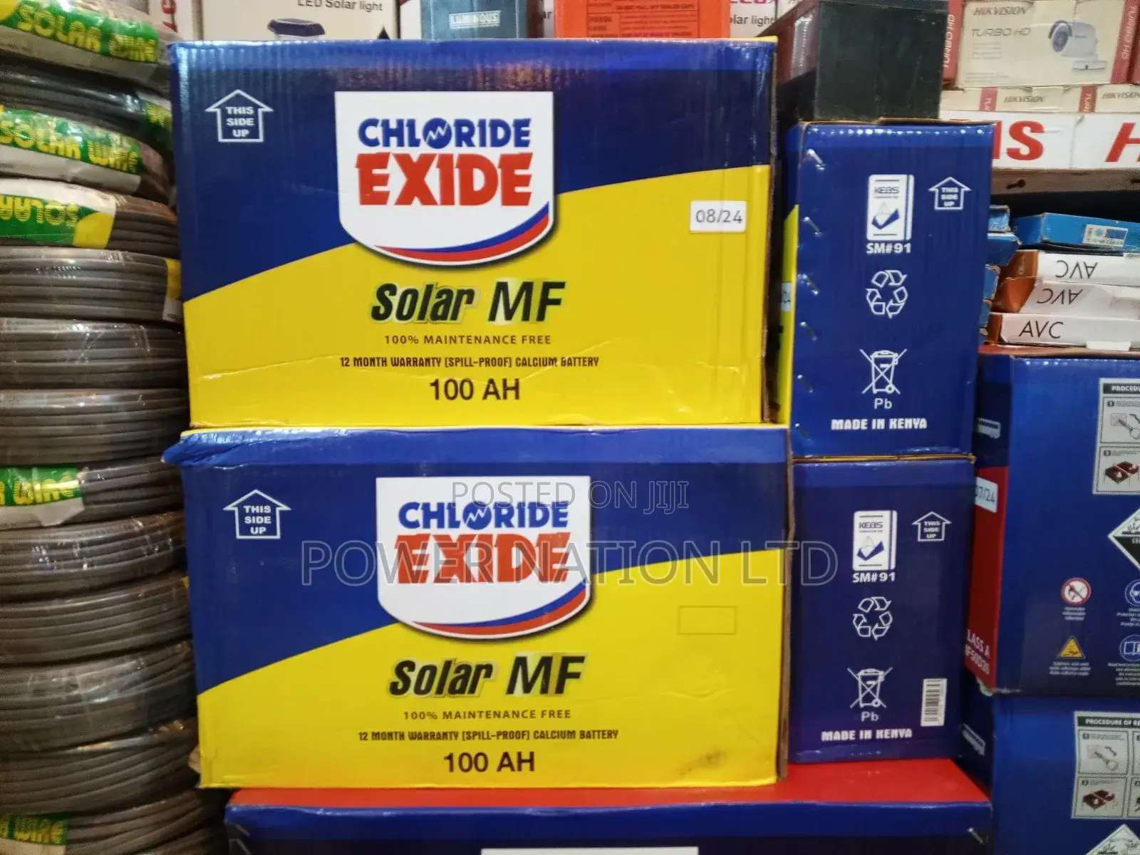 Top Class 100ah Solar Battery Chloride Exide