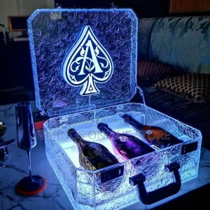 3 Bottles Rechargeable LED Ace of Spade Glorifier Box,