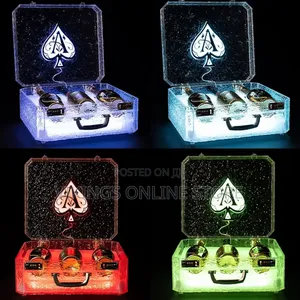 3 Bottles Rechargeable LED Ace of Spade Glorifier Box,