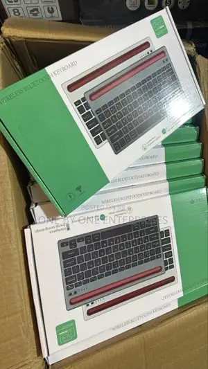 Bluetooth Keyboard Wireless With iPad Holder