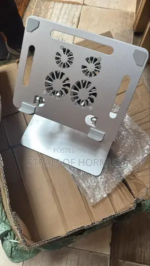 Laptop Stand With Cooling Fans Adjustable Aluminum