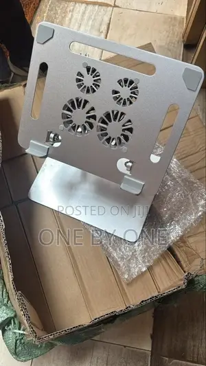 Laptop Stand With Cooling Fans Adjustable Aluminum