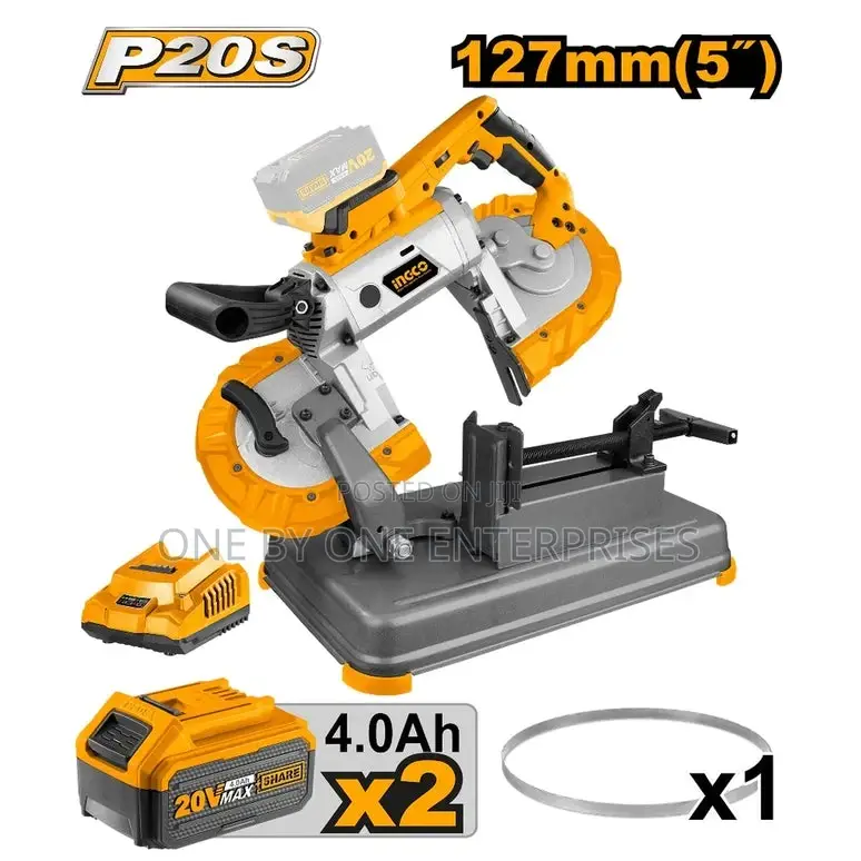 Ingco 127mm(5") 20V Li-Ion Cordless Band Saw