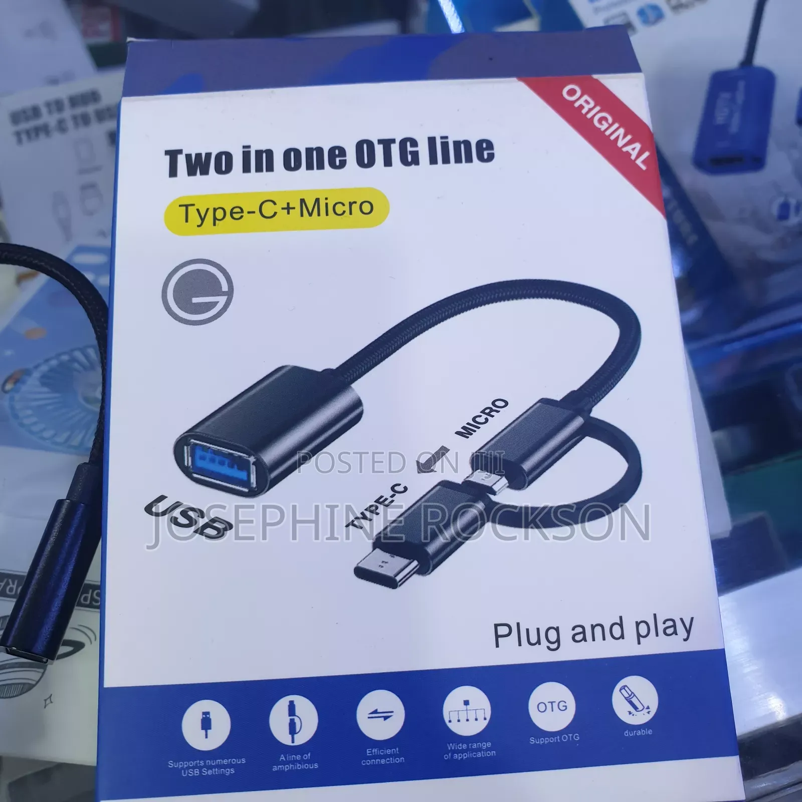 Type C Male +Micro USB Male Female Otg Adapter ,2 in 1 Otg