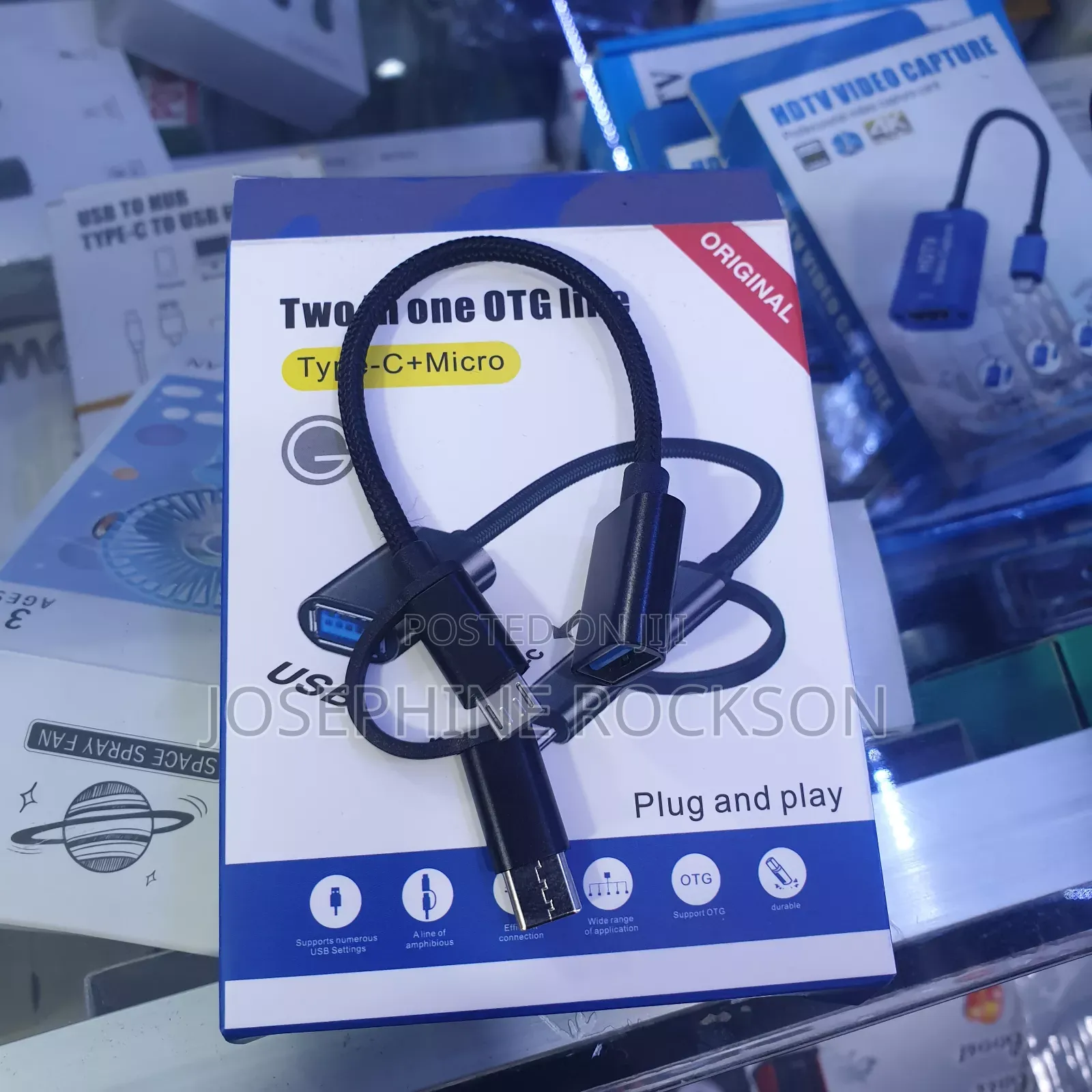 Type C Male +Micro USB Male Female Otg Adapter ,2 in 1 Otg