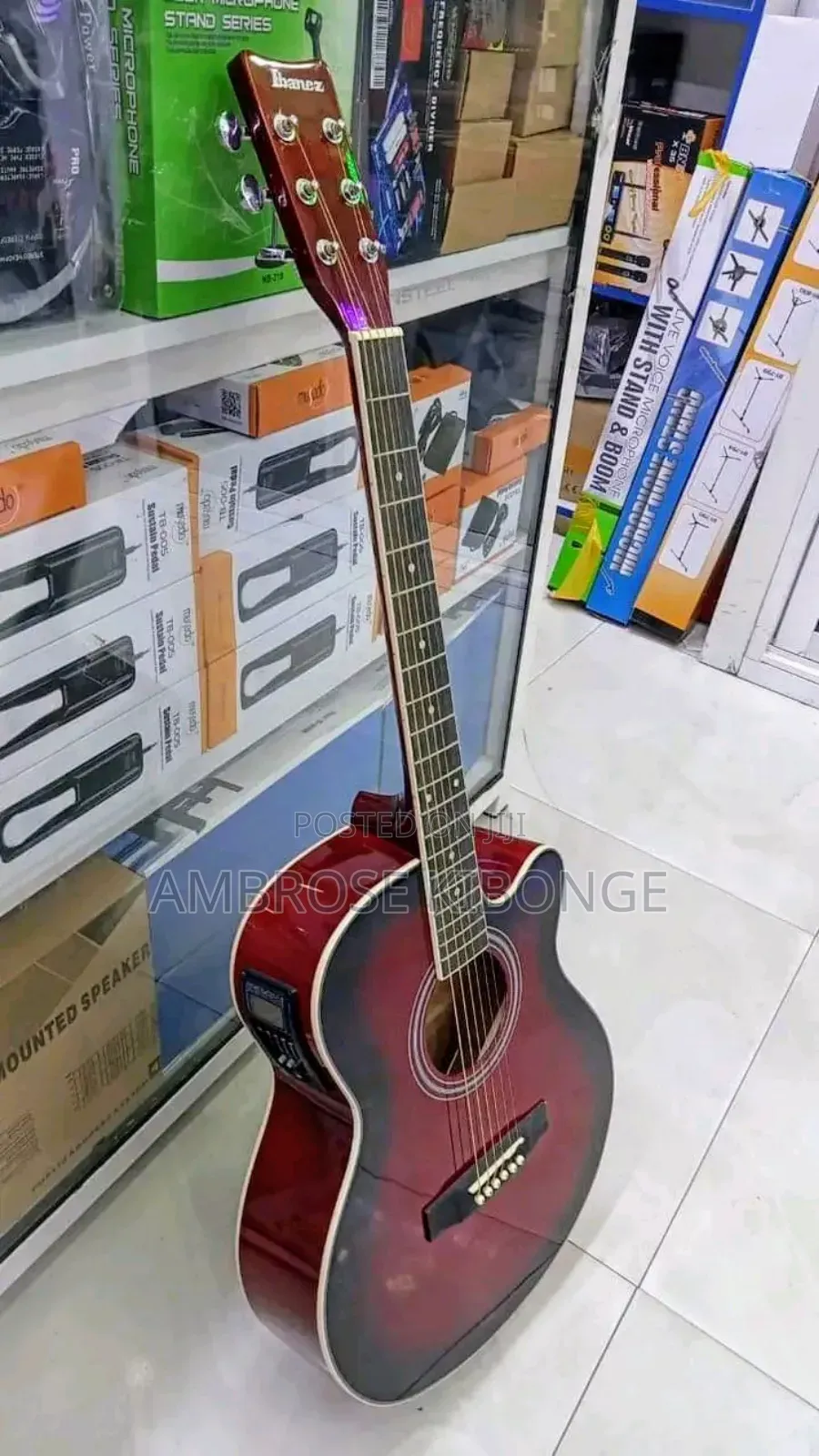 Full Size 41inch MAGICAL Powered Acoustic Guitar |Jack Cable