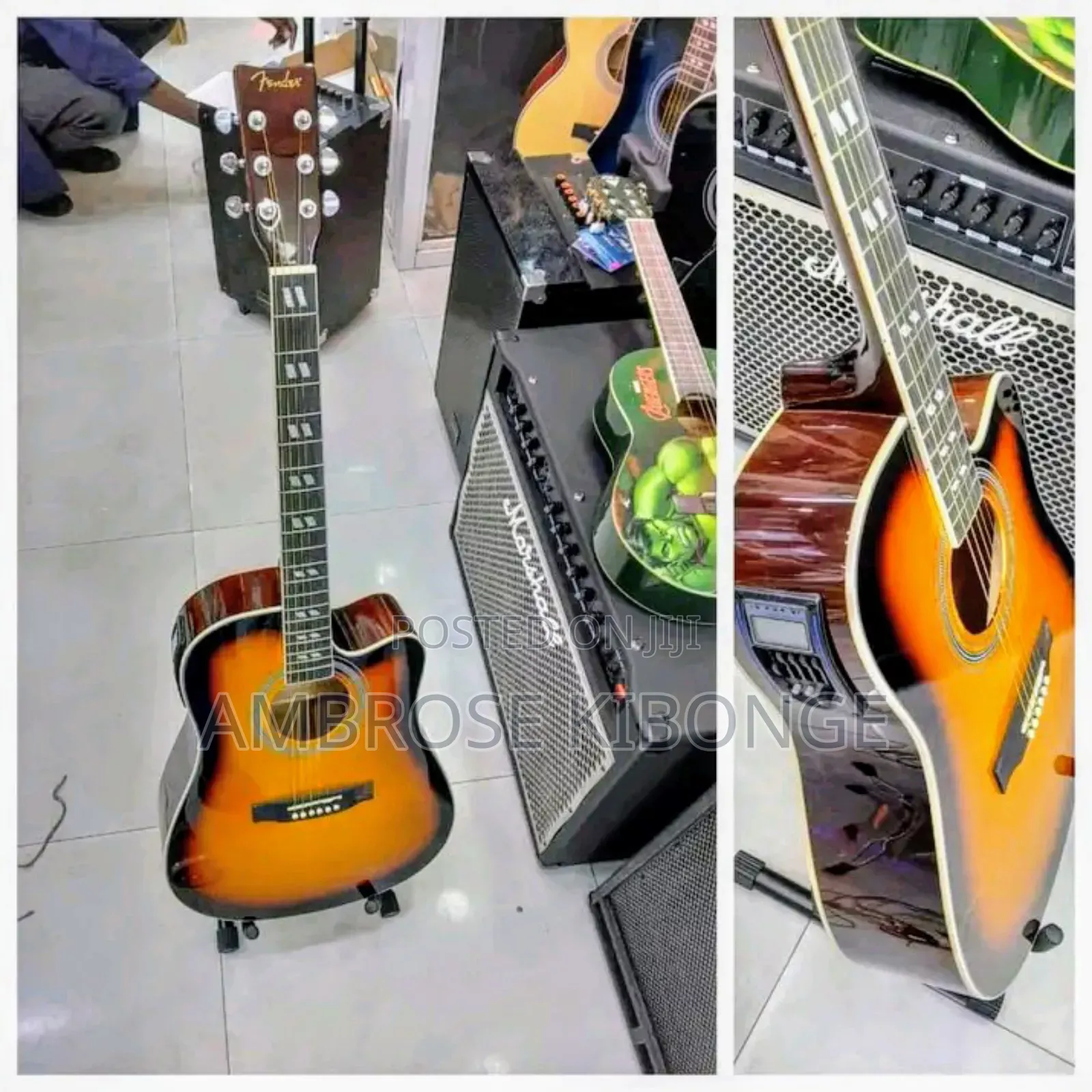 Full Size 41inch MAGICAL Powered Acoustic Guitar |Jack Cable