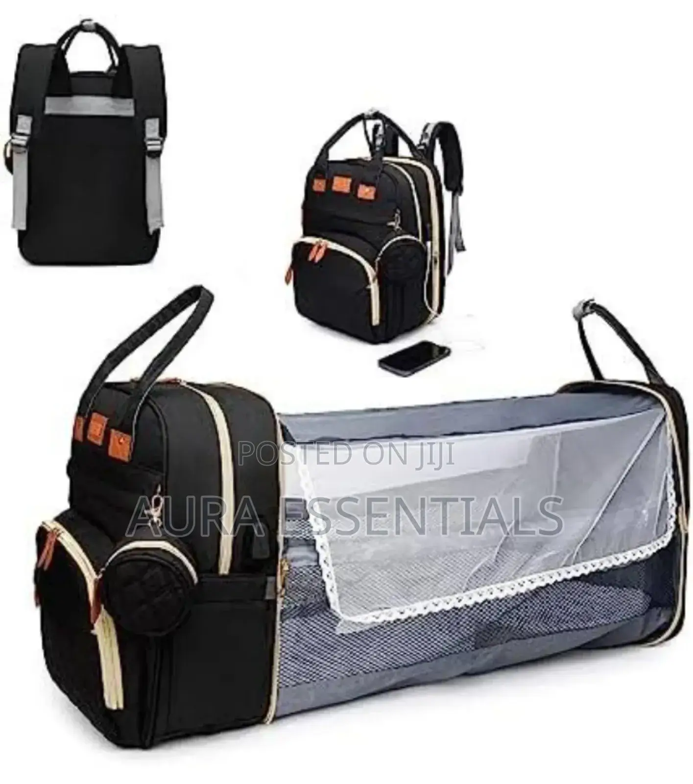 Mommy Bag Multifunctional Backpack Portable Crib