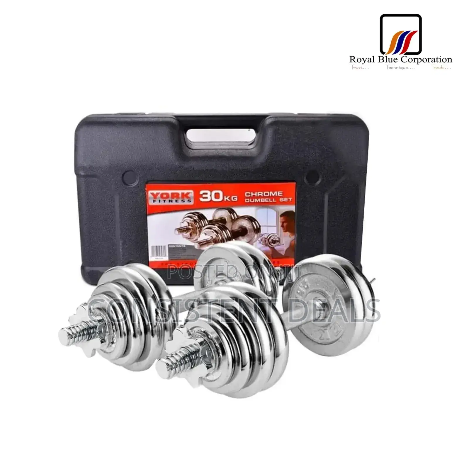 30kg Adjustable Steel Anti Rust Dumbells