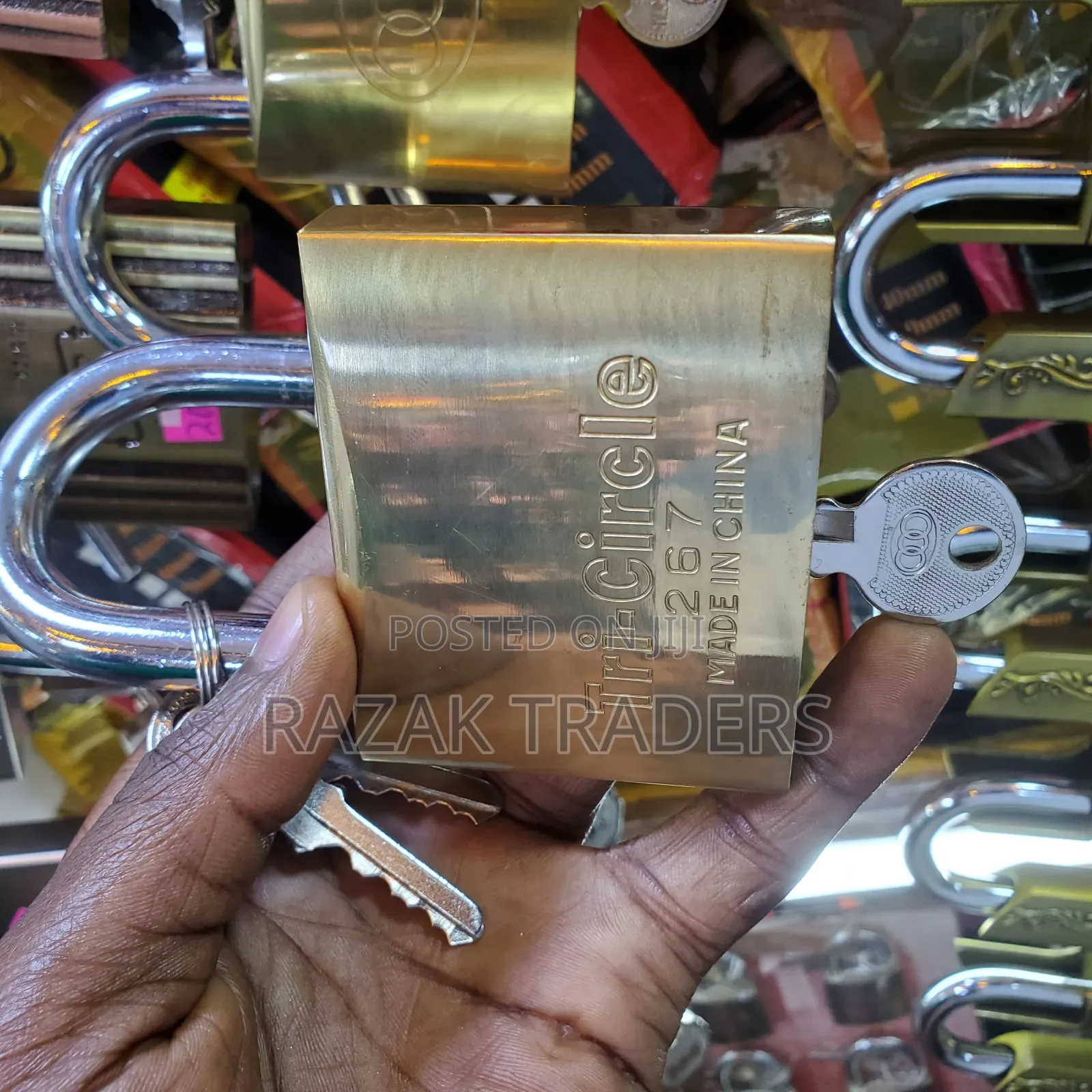 Tri Circle Tri-Circle Brass Padlock No.267