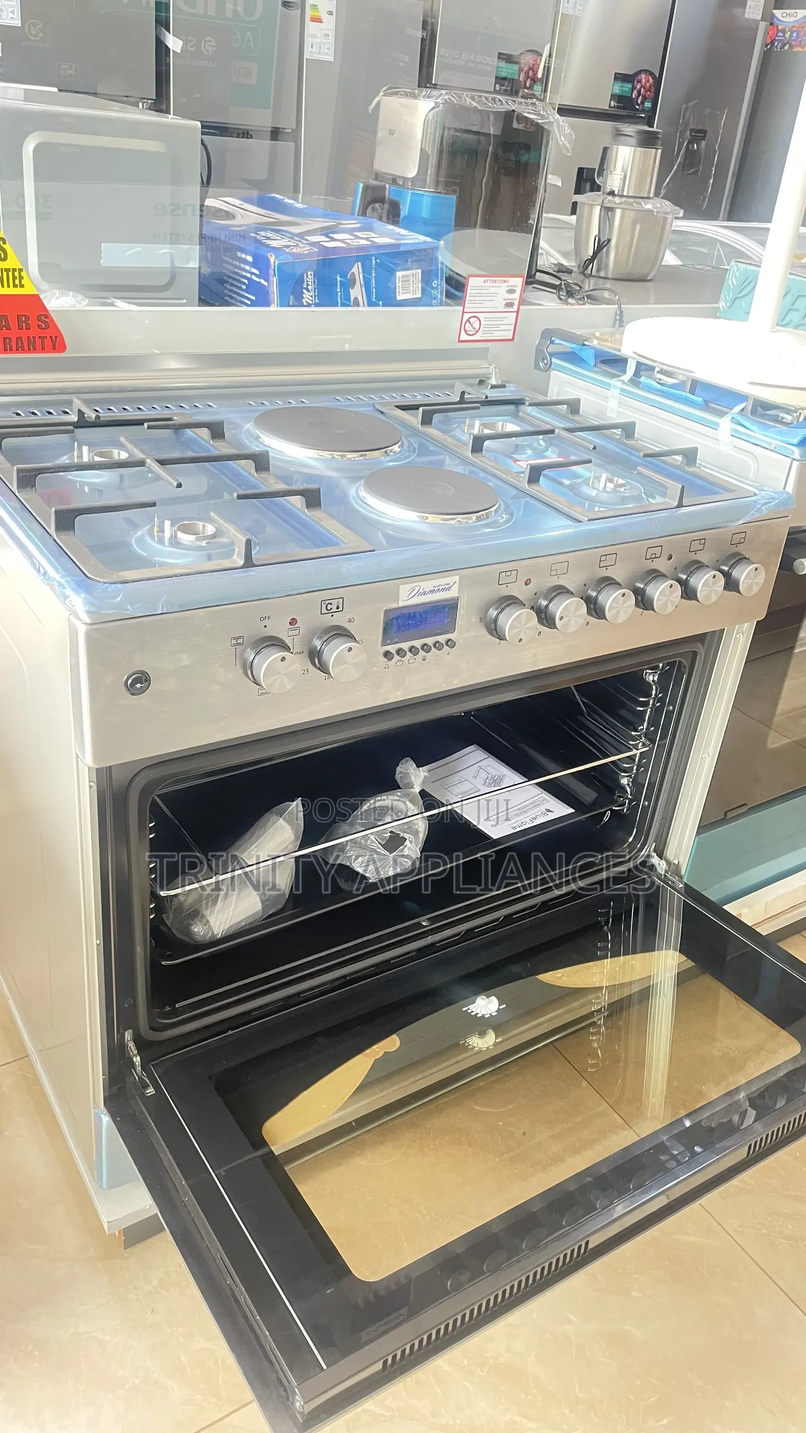 Blueflame Diamond 90x60cm 4 Gas,2 Electric Hotplate Cooker