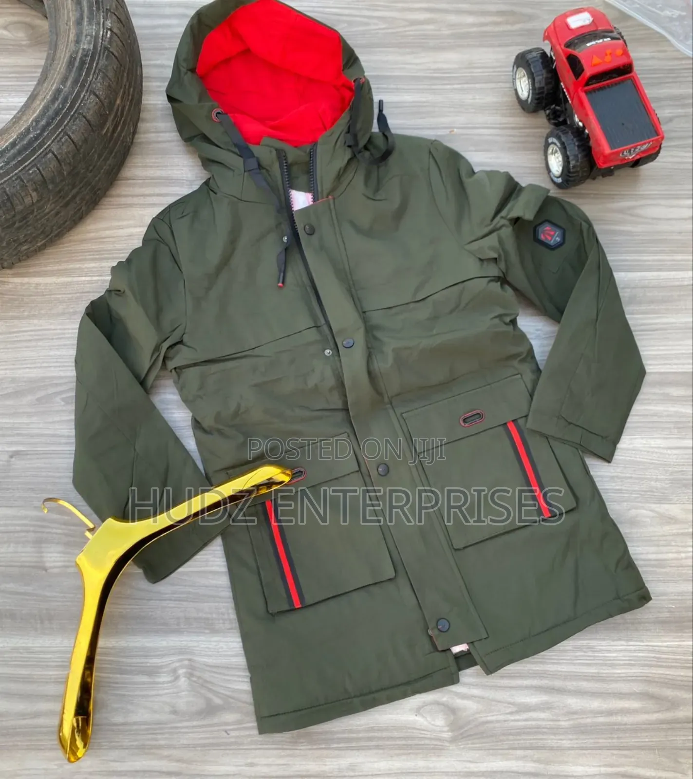 Swagger Long Jacket Army Green