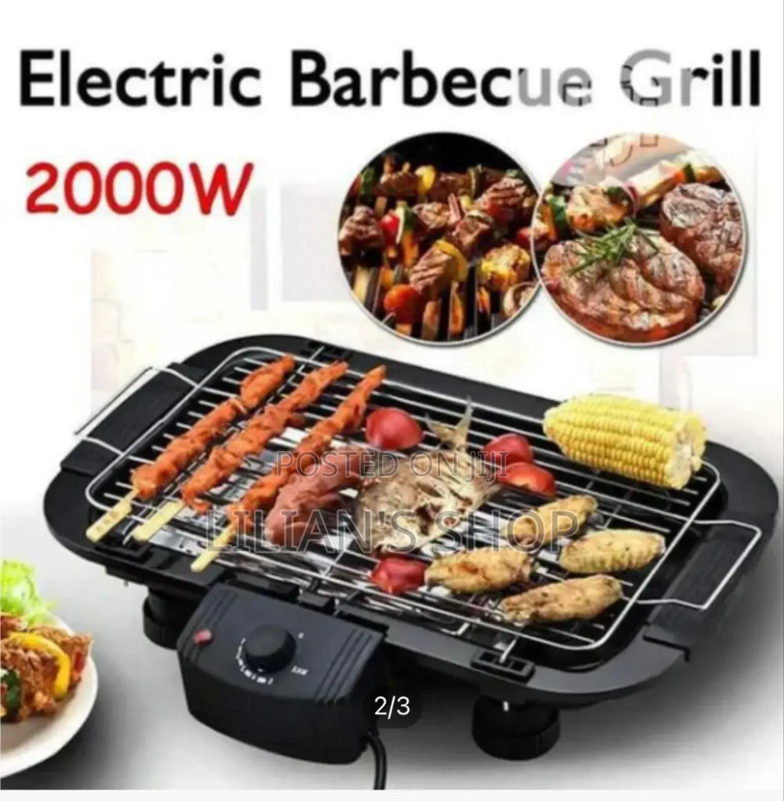 2000W Electric BBQ Grill - New