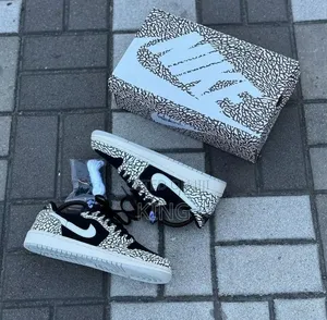 Air Jordan 1 Retro Low OG Black Cement Men's