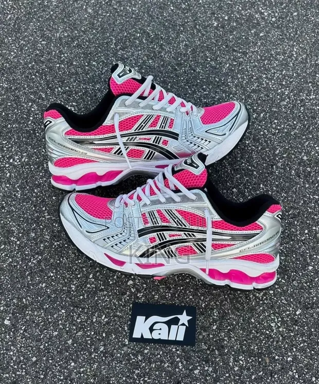 Asics Gel-Kayano 14 Pink Glo Black in Central Division Shoes
