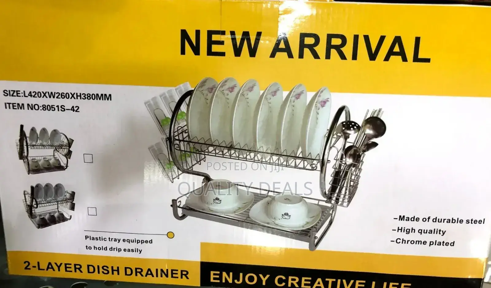 Stainless Steel Double Layer Kitchen Rack