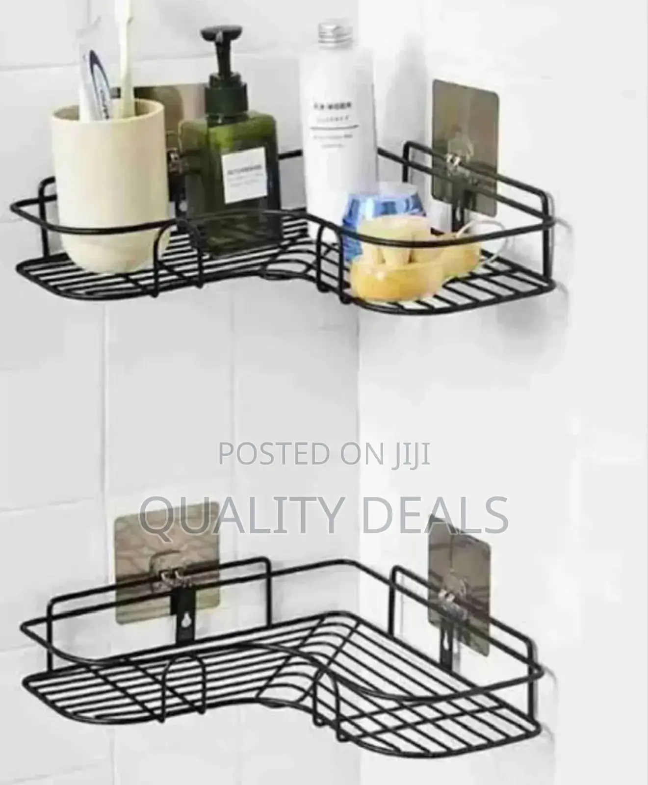 2pcs Bathroom Kitchen Corner Rack