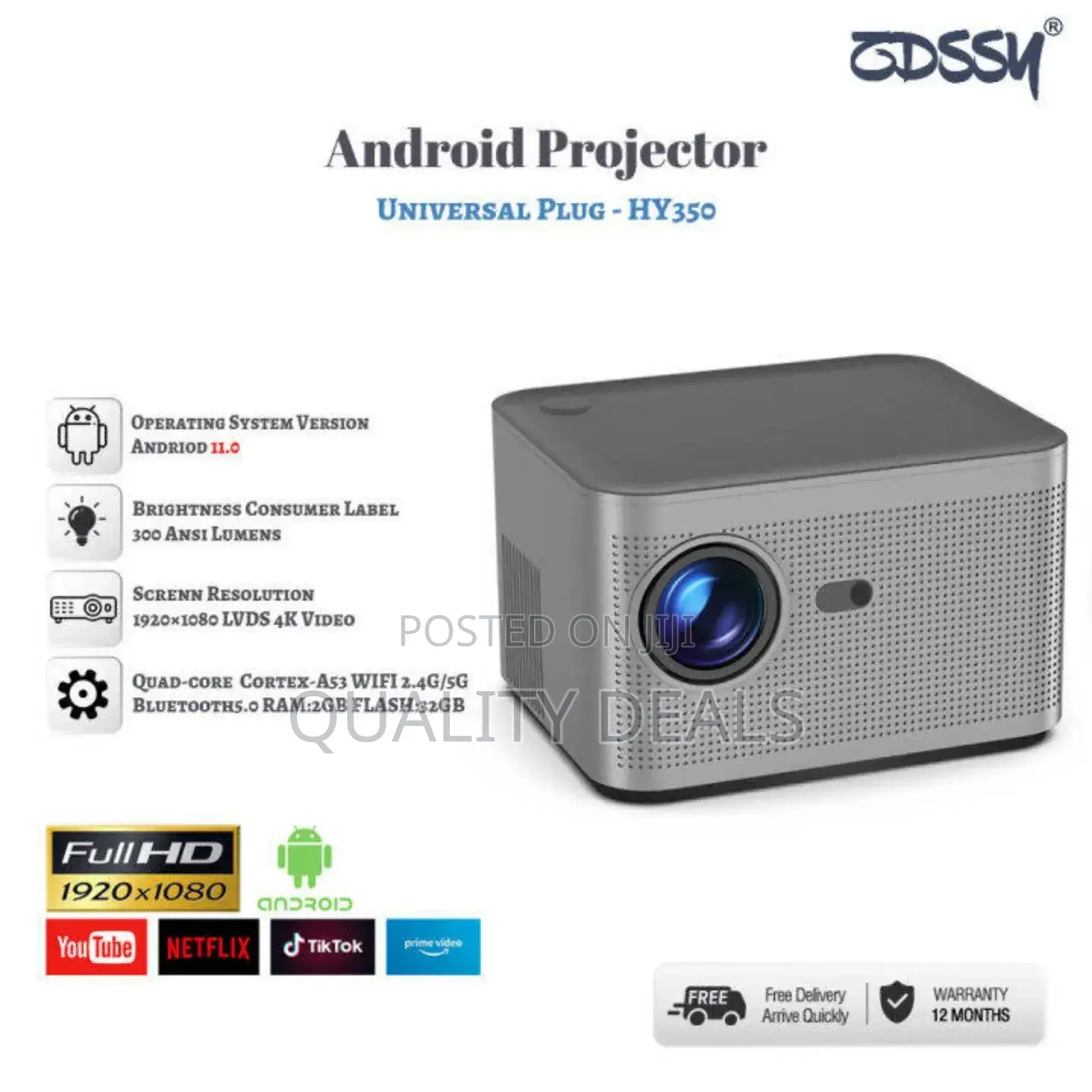 New Version HY350 Smart Projector