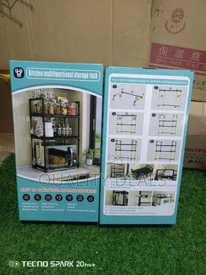 Kitchen Multifunctional Adjustable Microwave Storage Rack