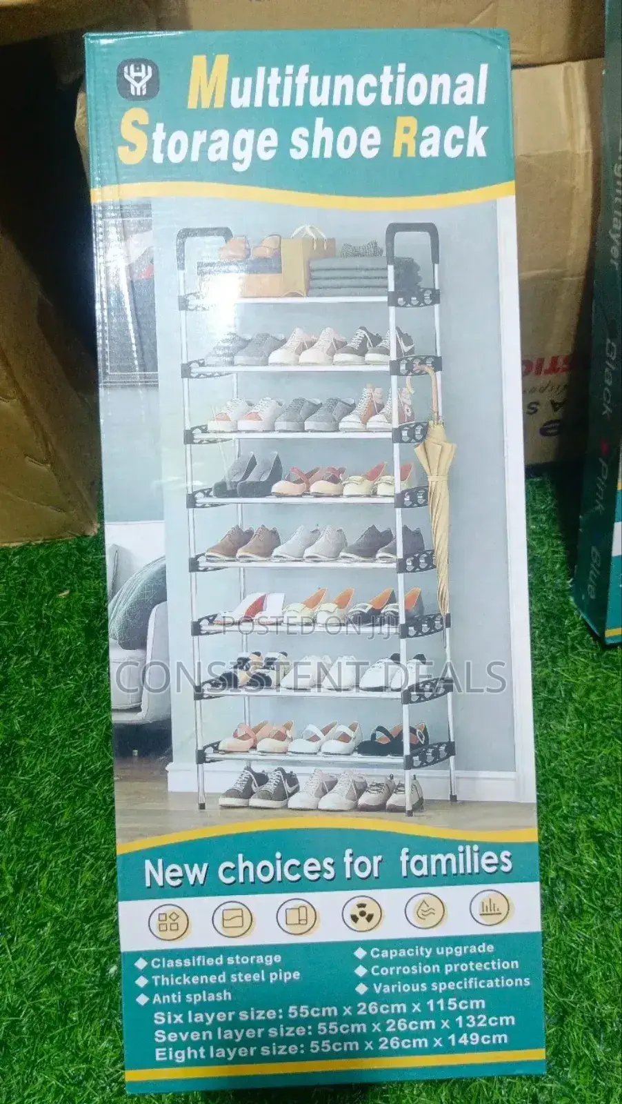 Multi Layer Multifunctional Storage Shoe Rack