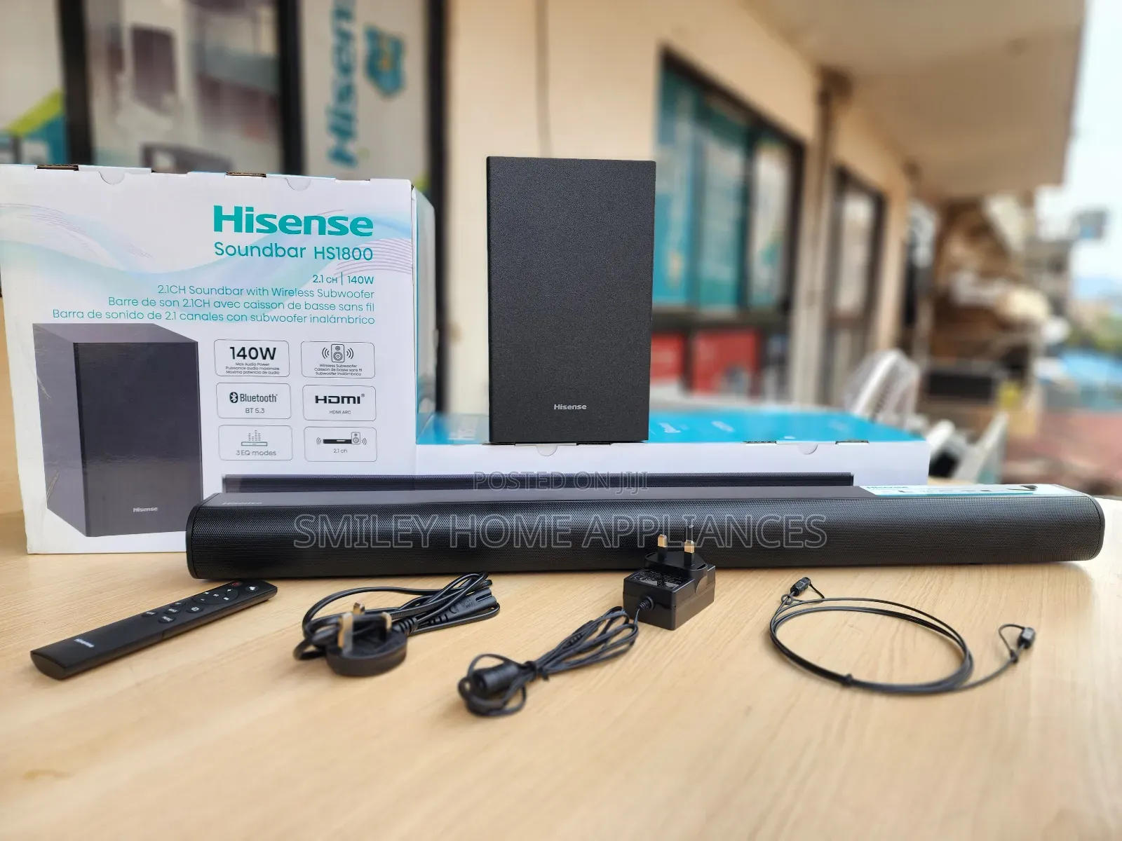 Brand New Hisense HS1800 140watts 2.1channnel Soundbar