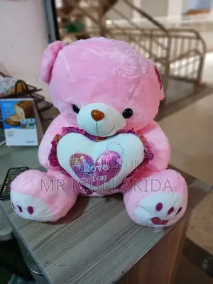 Lovely Pink Big Size Heart Gift Teddy Bear Doll