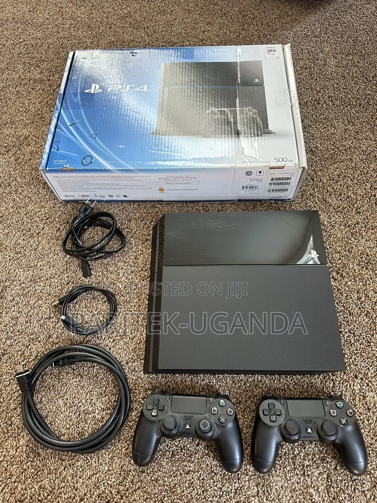 Playstation 4 Standard W/ Games +Controllers +500gb + Cables