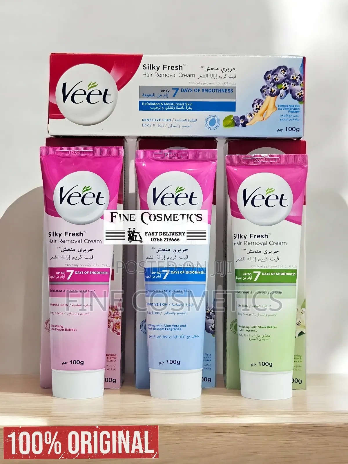 Authentic Veet Silk Fresh Hair Removal Shaving Cream