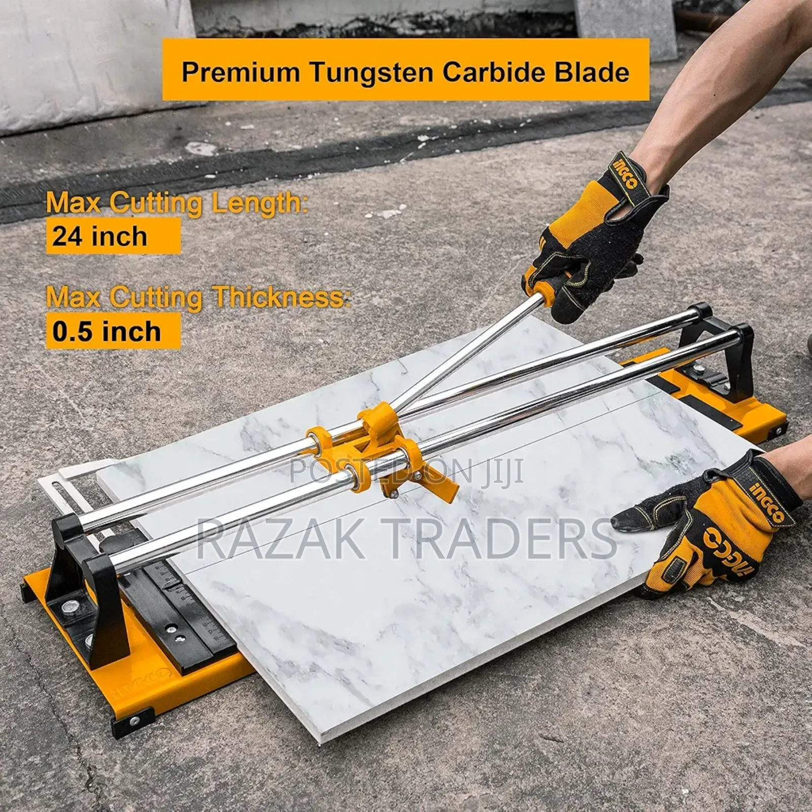 Ingco 24 Inch Manual Tile Cutter With 2pcs Tungsten