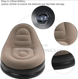 Inflatable Arm Chair Portable Footrest for Home and Travel