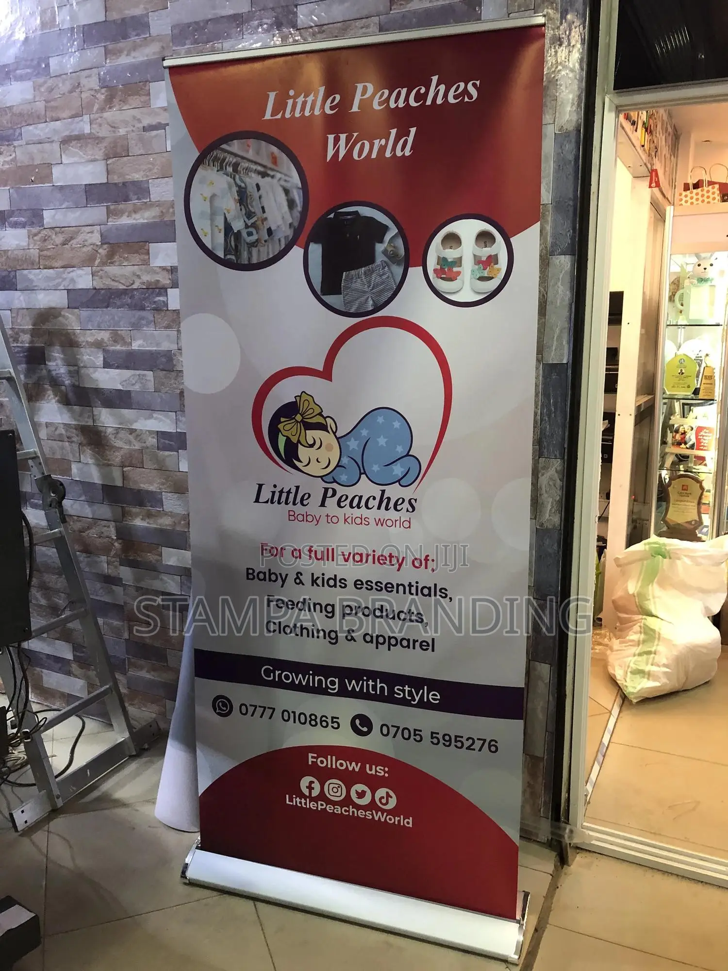 Quality Pull Up Banners Height of 2meters and Width of 80cm