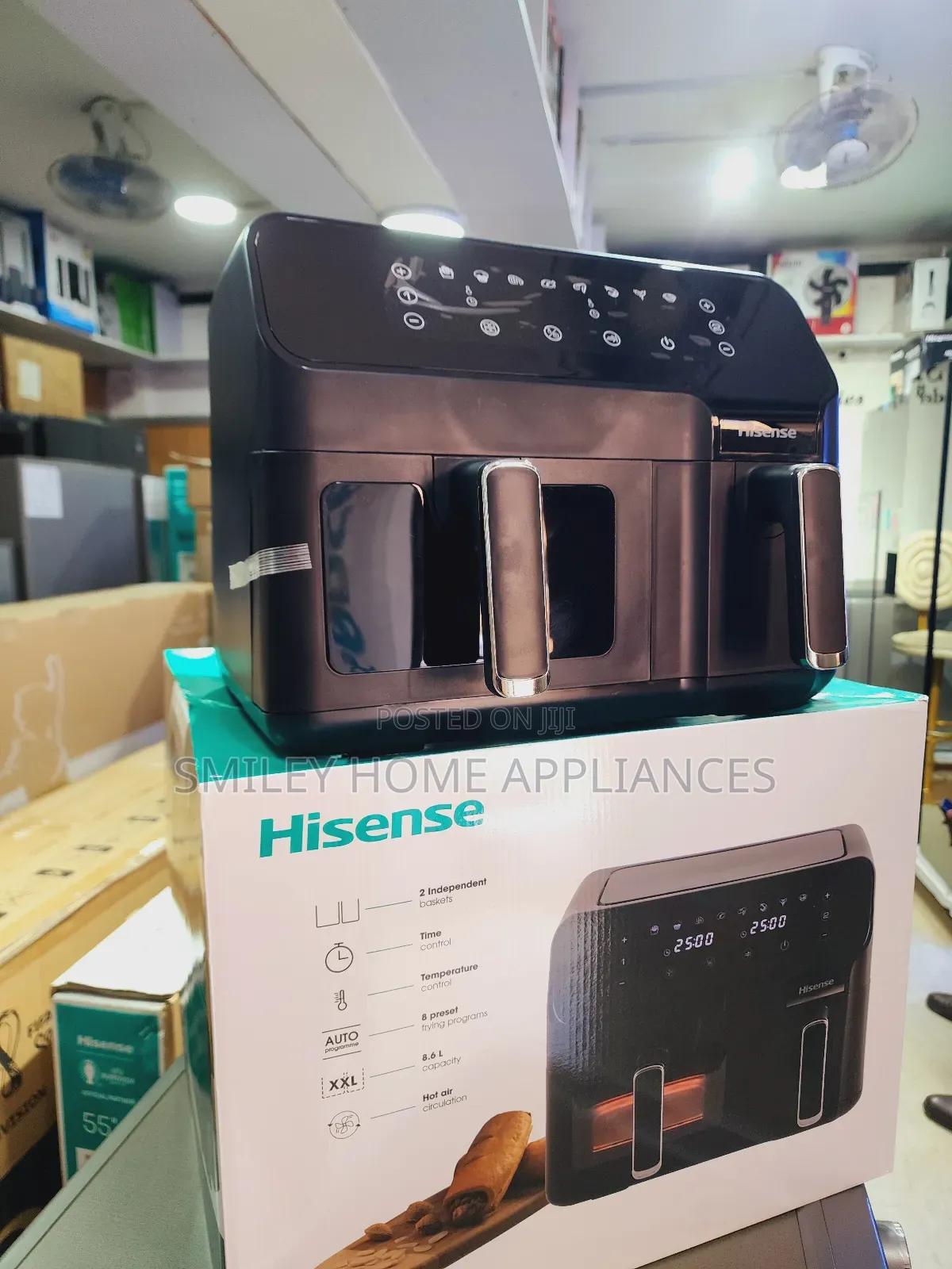 Newly Imported Hisense Dual Airfryer 8.8ltrs Digital