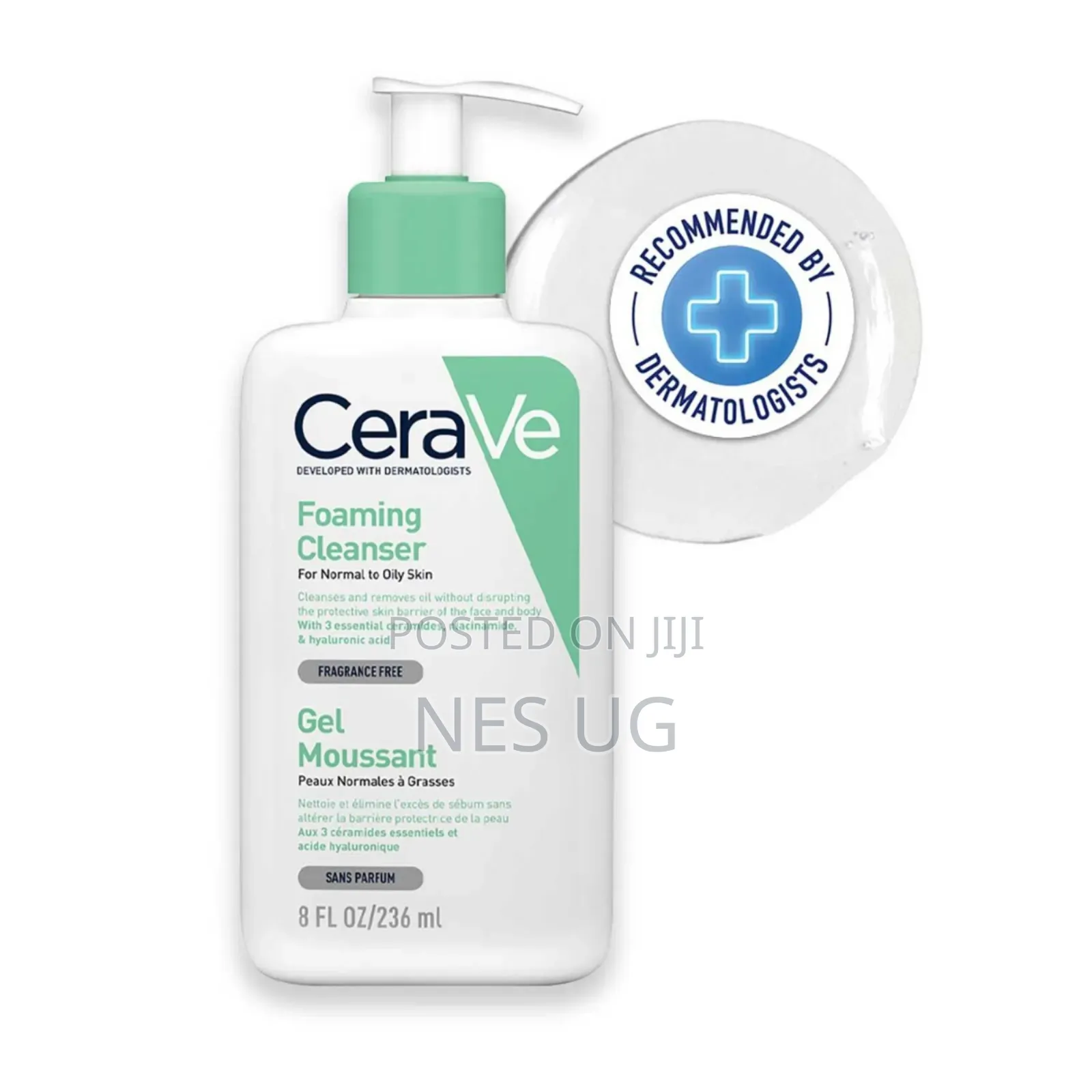 Cerave Foaming Cleanser for Normal to Oily Skin 236ml
