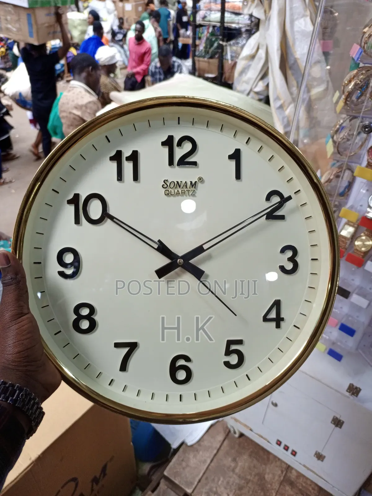 Sonam Golden Wall Clock (227)